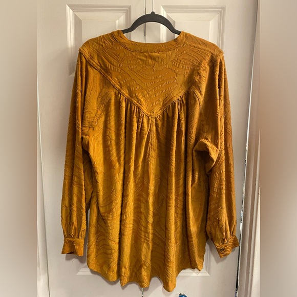 Free People Can't Stop Dreaming Brown Long Sleeve Tunic Size S - Picture 4 of 4